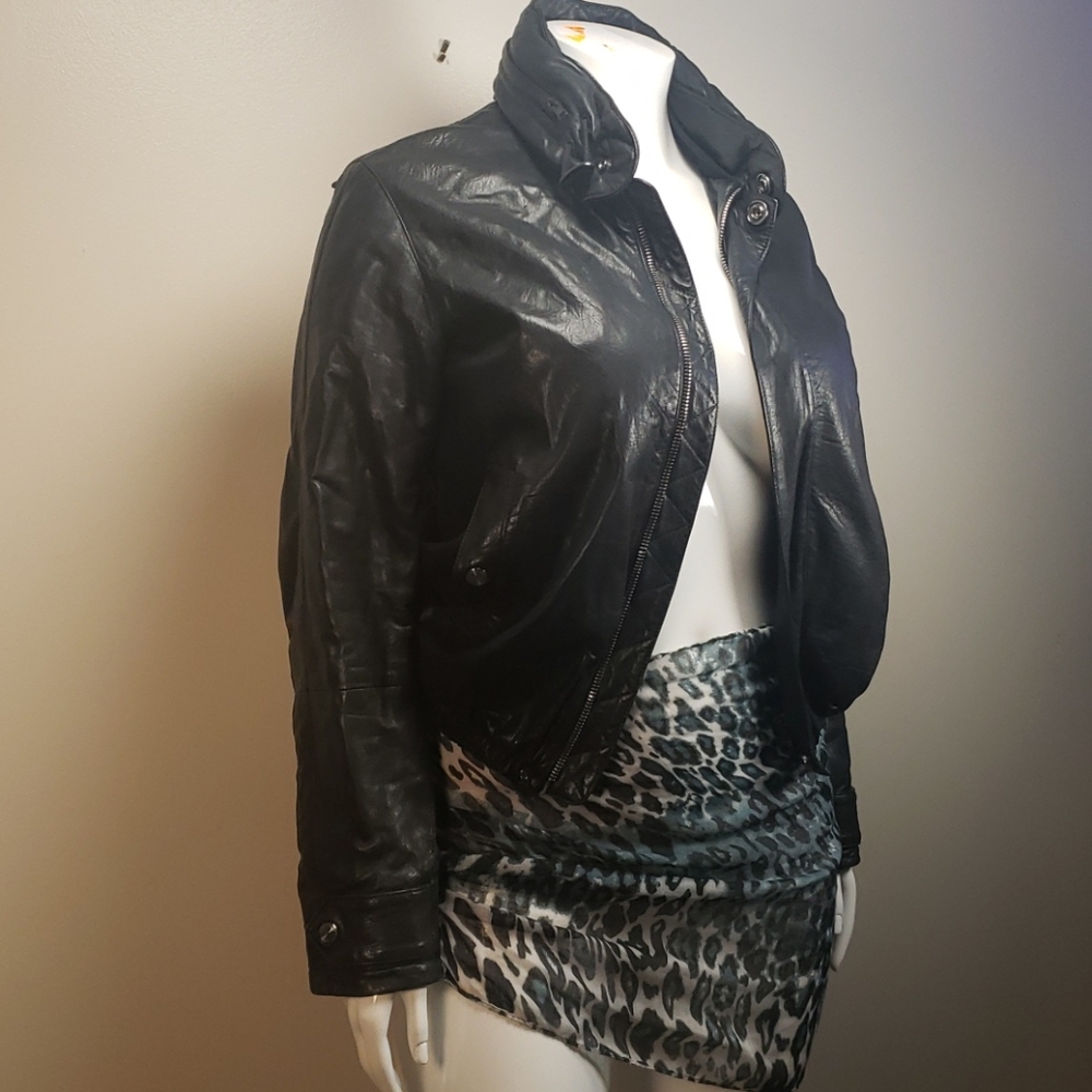 Burberry leather jacket